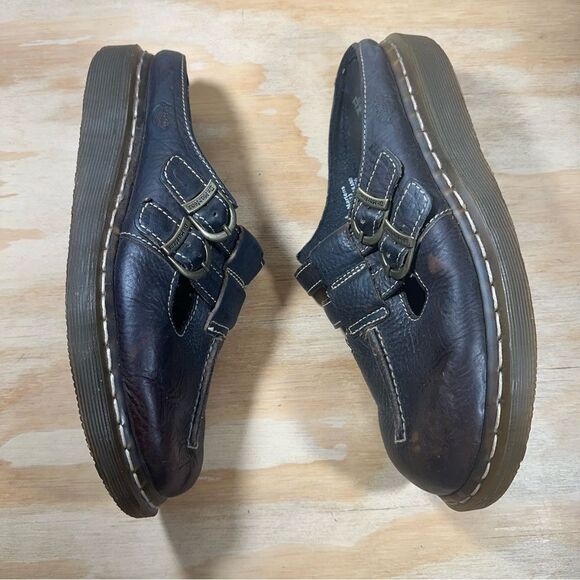 Dr. Martens Brown Leather Slip-On Loafers Men’s Size 9 - Picture 3 of 9